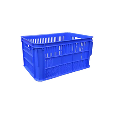 66L Plastic Crate Lug Box Vented 610 X 419 X 312mm Ih300 - Blue