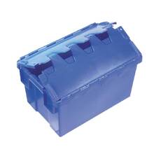 50L Plastic Crate Security With Lid