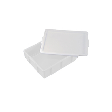 13L Plastic Crate Small Container Box - White