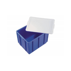 33L Plastic Crate Large Tote Box 432 X 324 X 305mm - Blue