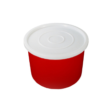 113L Plastic Bucket Circular Bin 637 X 455mm IP025 - Red