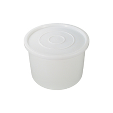 113L Plastic Bucket Round Bin - White
