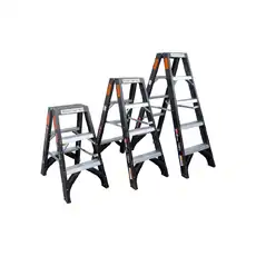 3 - 5 Step 180kg Rated Monstar Pro Fibreglass Step Ladder