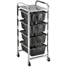 50kg Rated Quad Shelf Strainer Trolley Cart - MT5054