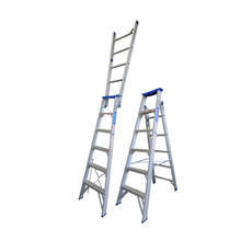 INDALEX ALUMINIUM 6 STEP DUAL PURPOSE LADDER 150KG