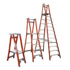 Indalex Fibreglass Platform Ladder - 150/180kg Rated