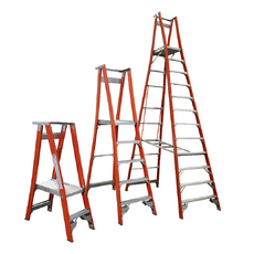 Indalex Fibreglass Platform Ladder - 150kg Rated