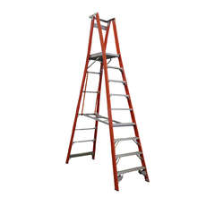 Indalex 9 step Fibreglass Platform Ladder - Platform Height - 2.7m