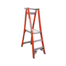 Indalex 3 step Fibreglass Platform Ladder - Platform Height - 0.90m