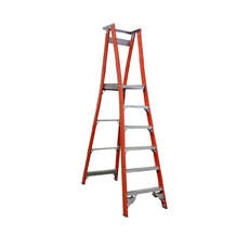 Indalex 6 step Fibreglass Platform Ladder - Platform Height - 1.80m