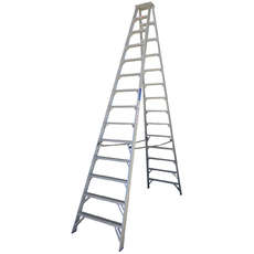 Indalex 180KG 14 Step Double Sided Aluminium Step Ladder Model