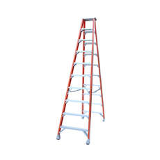 Indalex 10 Step Fibreglass Double Sided Step Ladder - Ladder Height - 3.0 m