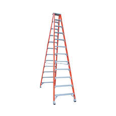 Indalex 150KG 12 Step Fibreglass Double Sided Step Ladder - Ladder Height - 3.70 m