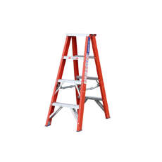 Indalex 150KG 4 Step Fibreglass Double Sided Step Ladder - Ladder Height - 1.2 m