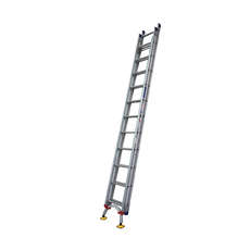 Indalex Aluminium Extension Ladder - 3.2m to 5.3m - 180KG