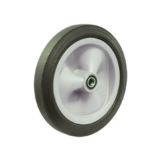 Black Rubber Utility Wheel 20mm Axle