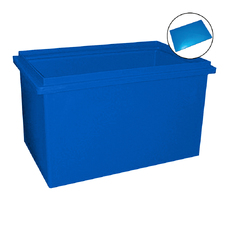 180L Blue Plastic Poly Tank Container + Lid