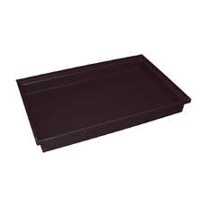 25L Rotomould Tray Food Grade - 813 x 517 x103mm - Black