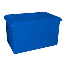 180L Plastic Poly Tank Container - Blue