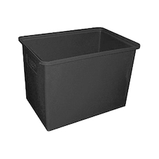 322L Plastic Poly Tank Container - Black