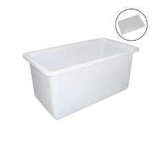 450L White Plastic Poly Tank Container + Lid