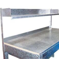 Galvanised Steel Over Bench Shelf Only - 1800mm Length