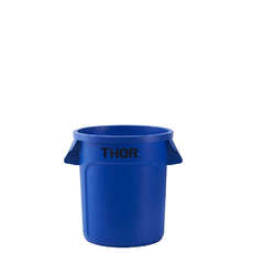 38L Thor Commercial Round Plastic Bin - Blue