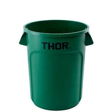 121L Thor Commercial Round Plastic Bin - Green