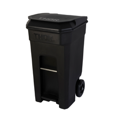 240L THOR Step-On Rollout Bin - Black