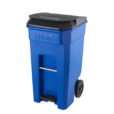 240L THOR Step-On Pedal Wheelie Bin - Blue