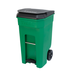 240L THOR Step-On Pedal Wheelie Bin - Green