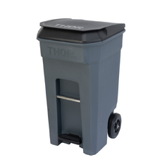 240L THOR Step-On Rollout Bin - Grey