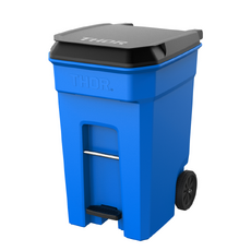 360L THOR Step-On Rollout Bin - Blue
