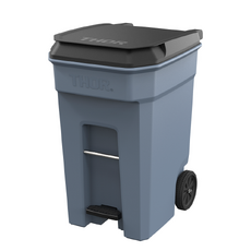 360L THOR Step-On Pedal Wheelie Bin - Grey