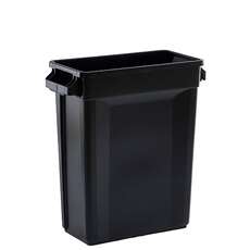 60L SVELTE Slimline Rectangular Plastic Bin - Black