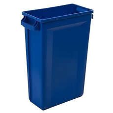 87L Svelte Slimline Rectangular Plastic Bin - Blue