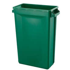 87L Svelte Slimline Rectangular Plastic Bin - Green