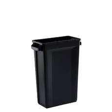 46L SVELTE Slimline Rectangular Plastic Bin - Black