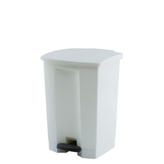 45L Step-On Commercial Waste Bin - White
