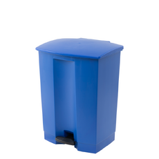 68L Step-On Commercial Waste Bin - Blue