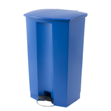 87L Step-On Commercial Waste Bin - Blue