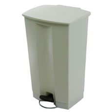 87L Step-On Commercial Waste Bin - White