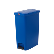 50L Svelte Step-On Commercial Pedal Waste Bin - Blue