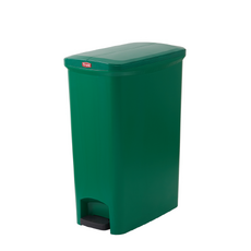 50L Svelte Step-On Commercial Pedal Waste Bin - Green