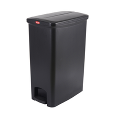 68L Svelte Step-On Commercial Pedal Waste Bin - Black