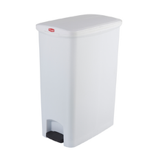 68L Svelte Step-On Commercial Pedal Waste Bin - White