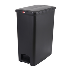 90L Svelte Step-On Commercial Pedal Waste Bin - Black