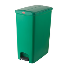 90L Svelte Step-On Commercial Pedal Waste Bin - Green