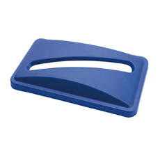 Svelte Plastic Paper Recycling Lid - Blue