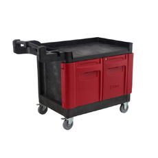 340kg Rated Bitbar Mobile Work Centre with 2 Door Cabinet